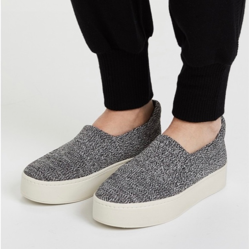 Vince Walsh Platform‎ Slip On Sneaker in Marl Grey Size 8.5